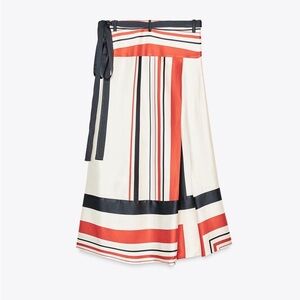 ASYMMETRIC STRIPED SKIRT ZW COLLECTION